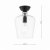 Laura Ashley Ockley Semi-Flush Matt Black and Glass