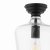 Laura Ashley Ockley Semi-Flush Matt Black and Glass
