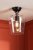 Laura Ashley Ockley Semi-Flush Matt Black and Glass