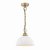 Laura Ashley Durford Pendant Matt Antique Brass and White Ceramic