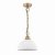 Laura Ashley Durford Pendant Matt Antique Brass and White Ceramic