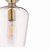 Laura Ashley Ockley Semi-Flush Antique Brass and Champagne Glass