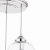 Laura Ashley Whitham 3 Light Cluster Pendant Polished Nickel and Ribbed Glass