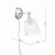 Laura Ashley Callaghan Plugged Wall Light Polished Nickel and Ribbed Glass