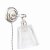 Laura Ashley Callaghan Plugged Wall Light Polished Nickel and Ribbed Glass