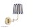 Laura Ashley Denwick Wall Light Matt Antique Brass and Satin Blue with Shade