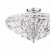 Laura Ashley Vienna 3 Light Semi-Flush Polished Chrome and Crystal