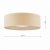 Laura Ashley Buckenham 2 Light Flush Purple and White Frosted Acrylic