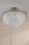 Laura Ashley Caverton 4 Light Semi-Flush Polished Nickel and White Glass