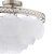 Laura Ashley Caverton 4 Light Semi-Flush Polished Nickel and White Glass
