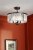 Laura Ashley Elkwood 3 Light Semi-Flush Crystal and Black