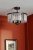 Laura Ashley Elkwood 3 Light Semi-Flush Crystal and Black