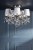 Laura Ashley Enstone 5 Light Semi-Flush Polished Nickel and Crystal with Shade