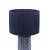 Laura Ashley Knipton Table Lamp Blue Ceramic and Antique Brass with Shade
