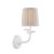Laura Ashley Eleni Wall Light Matt White with Shade