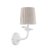 Laura Ashley Eleni Wall Light Matt White with Shade