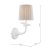 Laura Ashley Eleni Wall Light Matt White with Shade