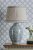 Laura Ashley Stannard Table Lamp Blue Ceramic with Shade