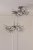 Laura Ashley Willow 3 Light Pendant Satin Pewter and Crystal