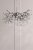 Laura Ashley Willow 3 Light Pendant Satin Pewter and Crystal