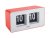 Present Time Karlsson Wall/Table Clock Funky Flip - Red