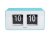 Karlsson Present Time Wall/Table Clock Funky Flip - Turquoise Blue