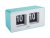 Karlsson Present Time Wall/Table Clock Funky Flip - Turquoise Blue