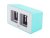 Karlsson Present Time Wall/Table Clock Funky Flip - Turquoise Blue