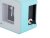 Karlsson Present Time Wall/Table Clock Funky Flip - Turquoise Blue