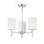 Brio 3 Light Semi Flush Ceiling Light