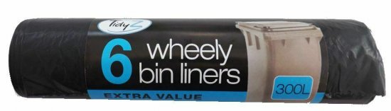 TidyZ 6 x Wheelie Bin Liners