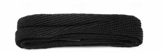 Shoe-String Black 120cm American Flat 10mm Laces