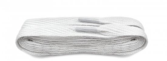 Shoe-String White 120cm American Flat 10mm Laces