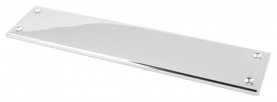 Polished Chrome 300mm Art Deco Fingerplate