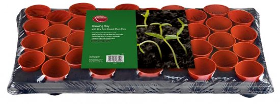 Ambassador Growing Tray - 18cm x 9cm Round Pots