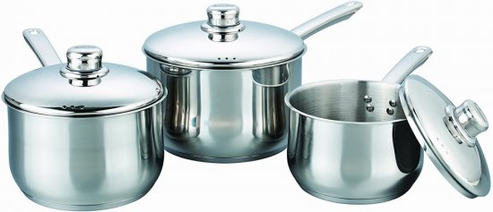 Buckingham Premium Deep Saucepans - Set Of Three