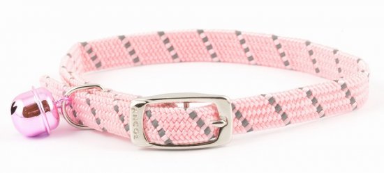 Ancol Softweave Elastic Pink Cat Collar