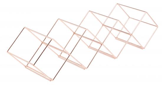 BarCraft Stackable Copper Finish Wine Rack