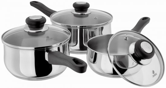 Judge Vista 3 Piece Saucepan Set