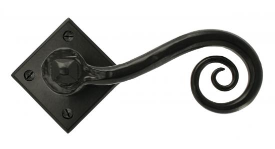 Black Monkeytail Lever on Rose Set (Diamond)