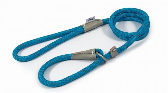 Ancol Rope Slip Blue Reflective Dog Lead - 120cm x 1.2mm