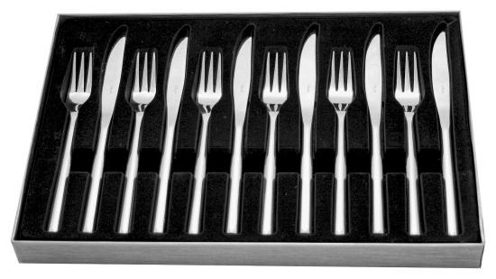 Stellar Cutlery Rochester Steak Knife & Fork Set
