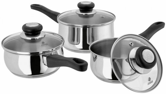 Judge Vista 3 Piece Saucepan Set