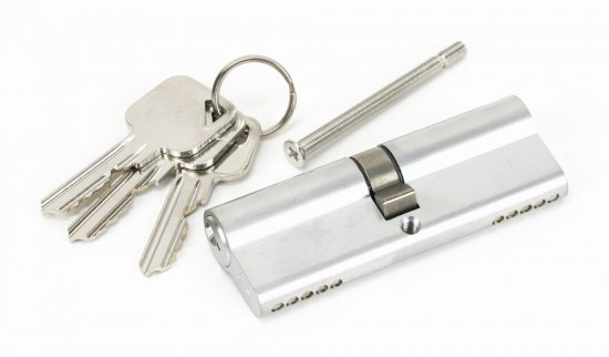 Satin Chrome 45/45 5pin Euro Cylinder