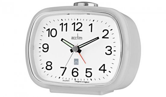 Acctim Camille Alarm Clock - Grey