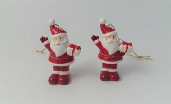 Giftware Trading Ceramic Santa Tree Decoration - Assorted