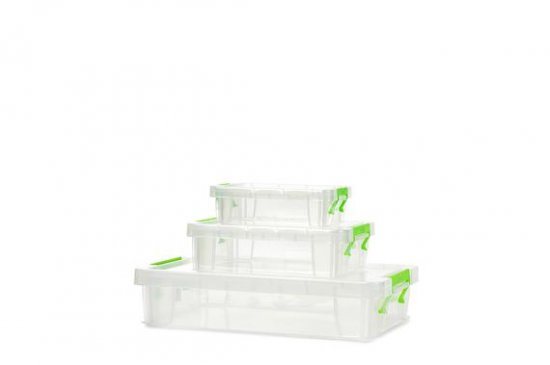 Whitefurze 5.5L Storage Boxes Set of 3 - Assorted