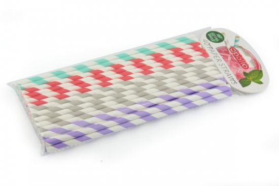 Striped Paper Straws - Pack Of 40