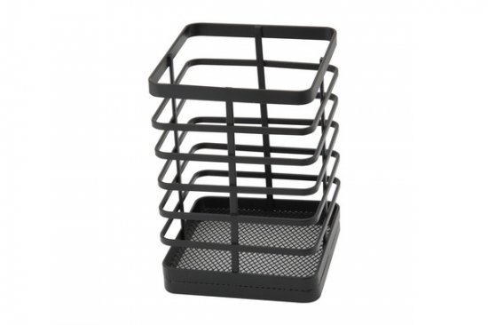 Apollo Black Flat Iron Utensil Holder