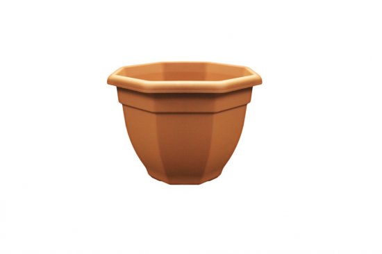 Octagonal Bellpot 25cm - Terracotta